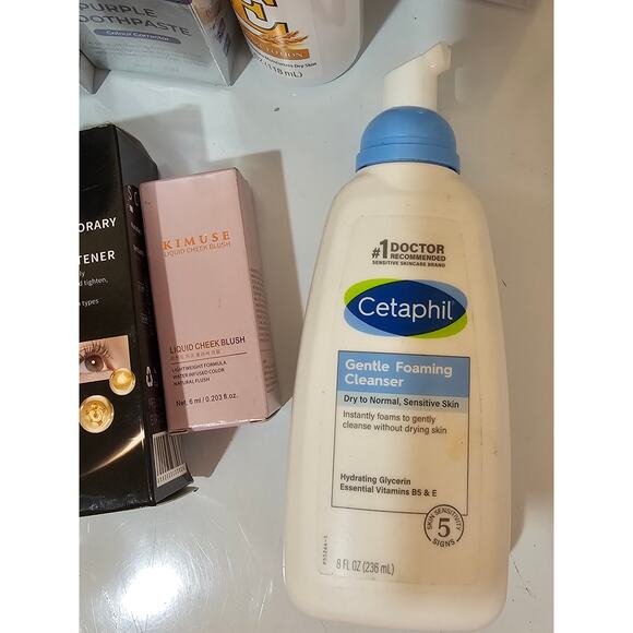 Large Beauty & Skincare Bundle Cetaphil Purple Toothpaste Brow Gel Brushes - Picture 8 of 8